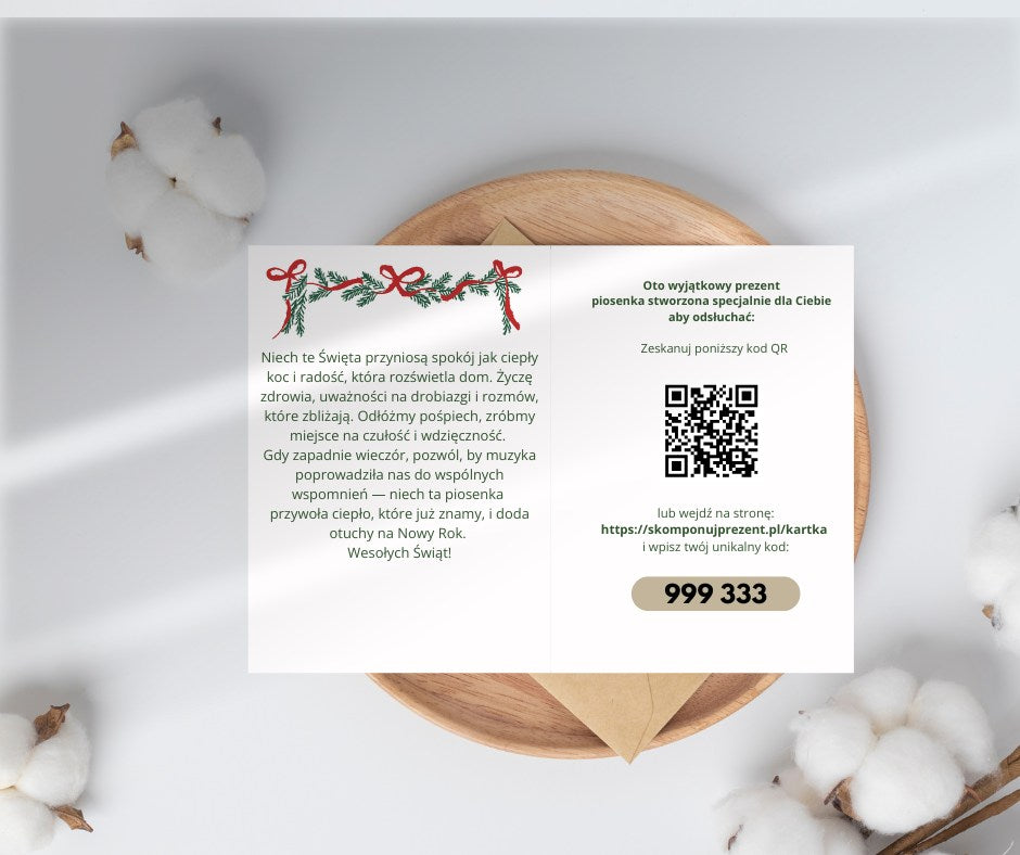 Świąteczna ze zdjęciem 3 pionowa