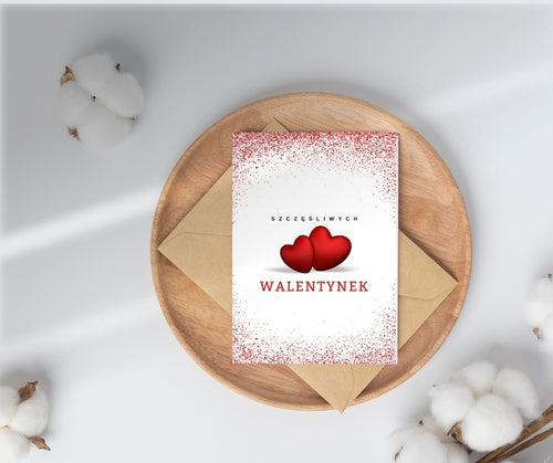 Kartka walentynkowa - pionowa 1