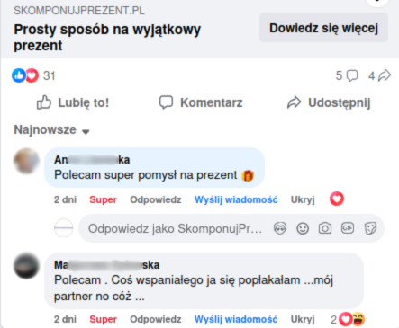 Opinia facebook - Grudzień 2025