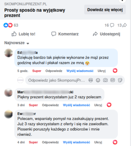 Opinia facebook - Grudzień 2025