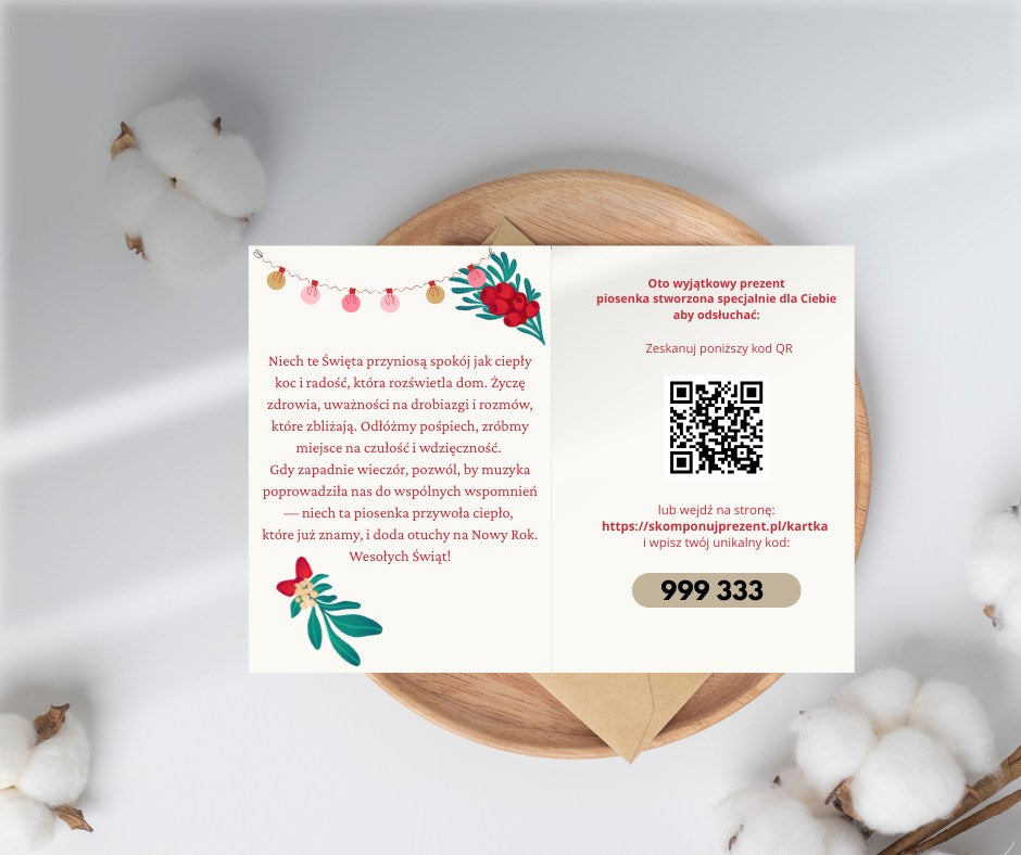 Kartka świąteczna 2 pionowa