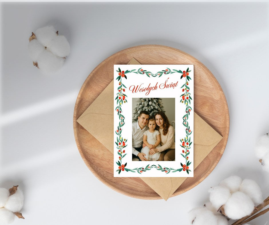 Świąteczna ze zdjęciem 1 pionowa
