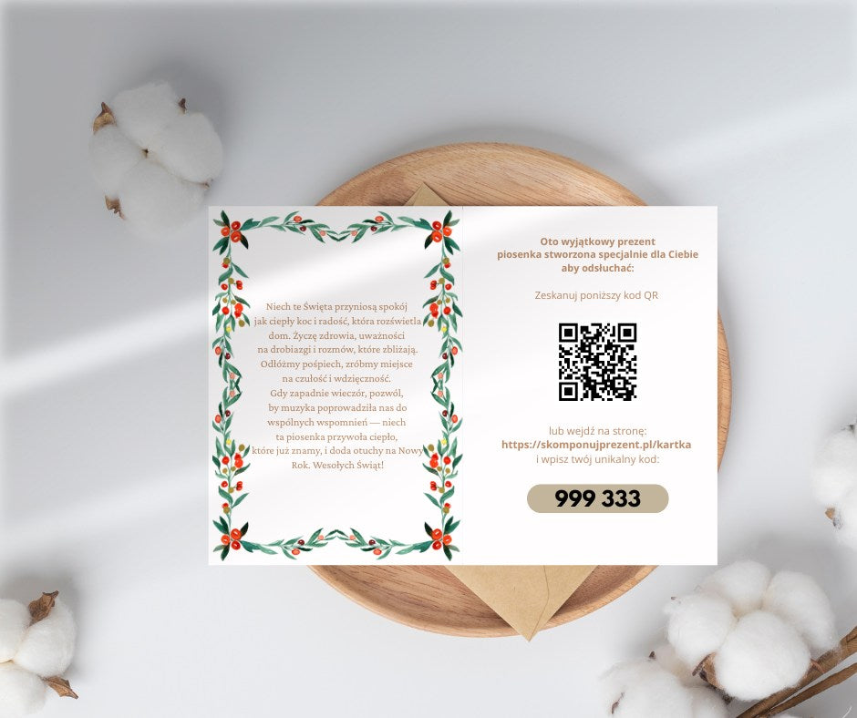 Świąteczna ze zdjęciem 1 pionowa