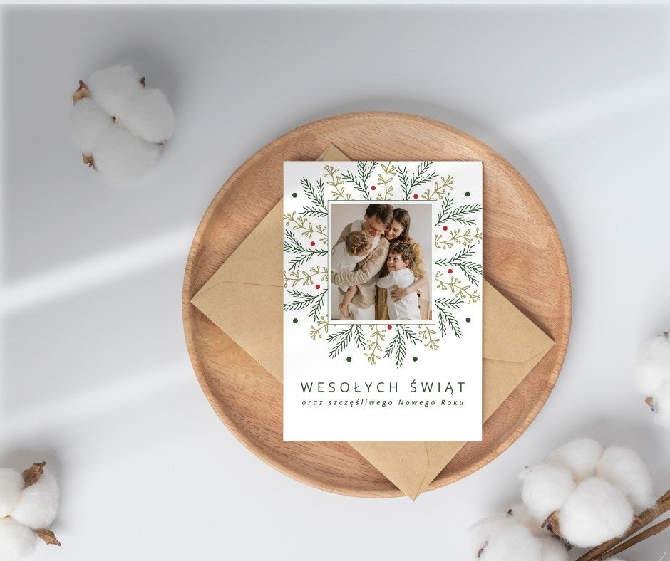 Świąteczna ze zdjęciem 3 pionowa